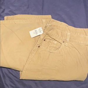 Camel colored corduroy pants